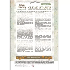 Set de sellos transparentes Romantic Golden Harmony Stamperia
