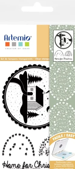 Set de Sellos transparentes Casa Home for Christmas Artemio
