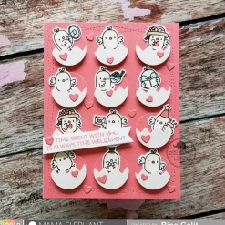 Set de sellos transparentes Little Chickie Agenda Mama Elephant