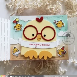 Set de sellos transparentes Little Chickie Agenda Mama Elephant