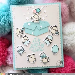 Set de sellos transparentes Little Chickie Agenda Mama Elephant