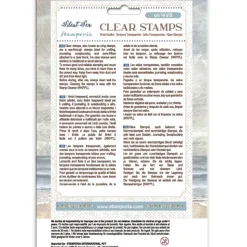 Set de sellos transparentes Paisaje Silent Sea Stamperia