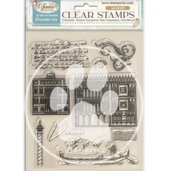 Set de sellos transparentes Venice City Of Art Stamperia