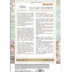 Set de sellos transparentes Venice City Of Art Stamperia