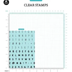 Set de sellos transparentes Alphabet & Numbers Sweet Stories Studio Light