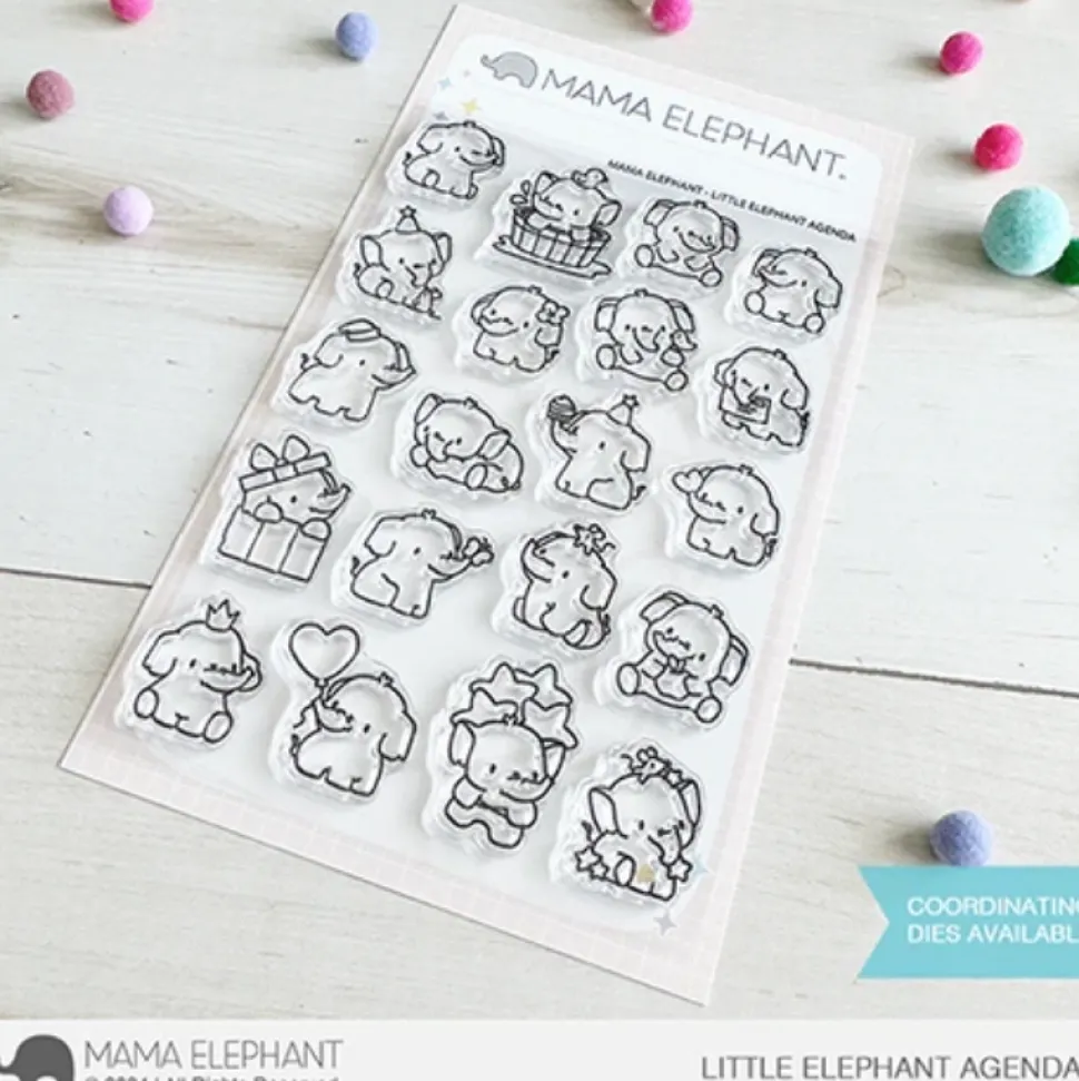 Set de sellos transparentes Little Elephant Agenda Mama Elephant