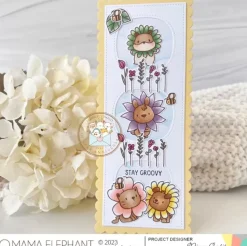 Set de sellos transparentes Flower Friends Mama Elephant
