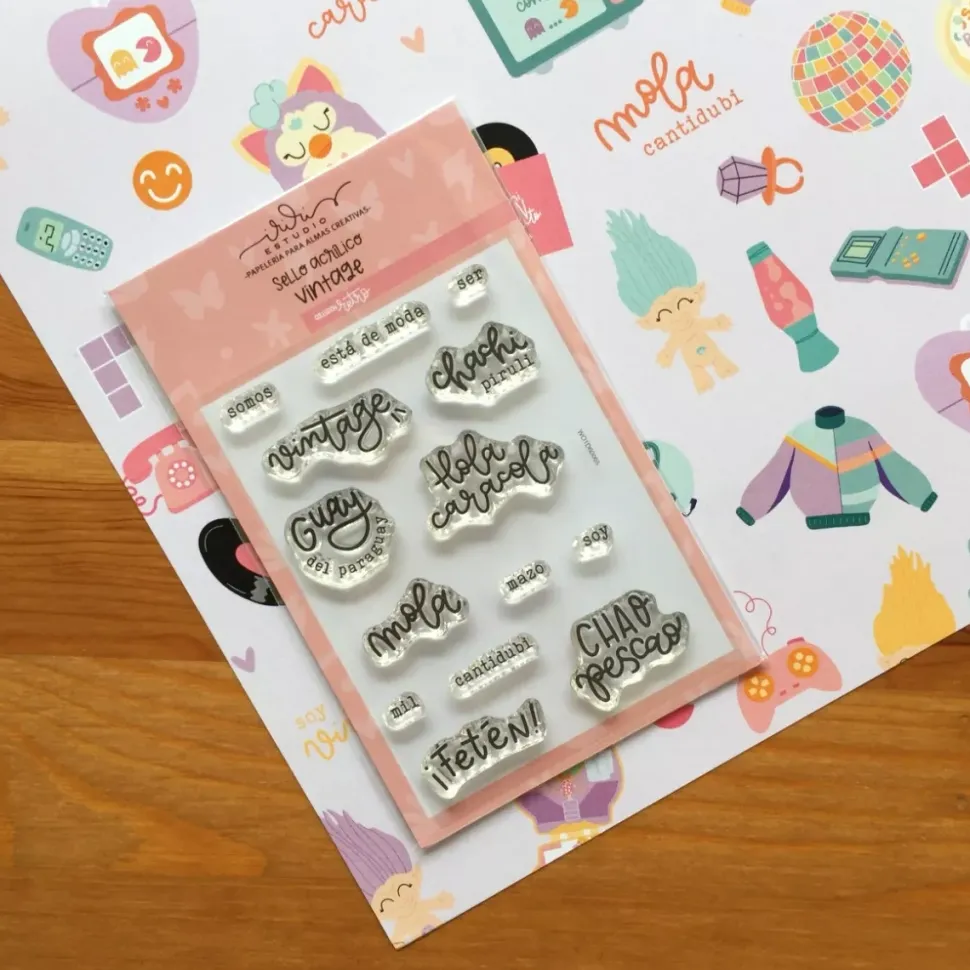 Set de sellos Vintage Retro Iriri Estudio