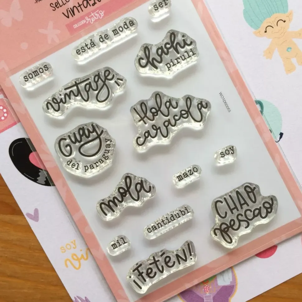 Set de sellos Vintage Retro Iriri Estudio