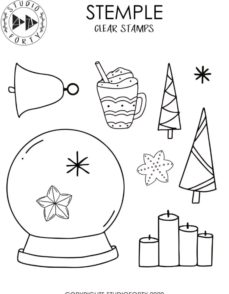 Set de Sellos Winter Mood Frosty Season Studio Forty