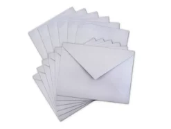 Set de tarjetas y sobres Plata Multicraft A6