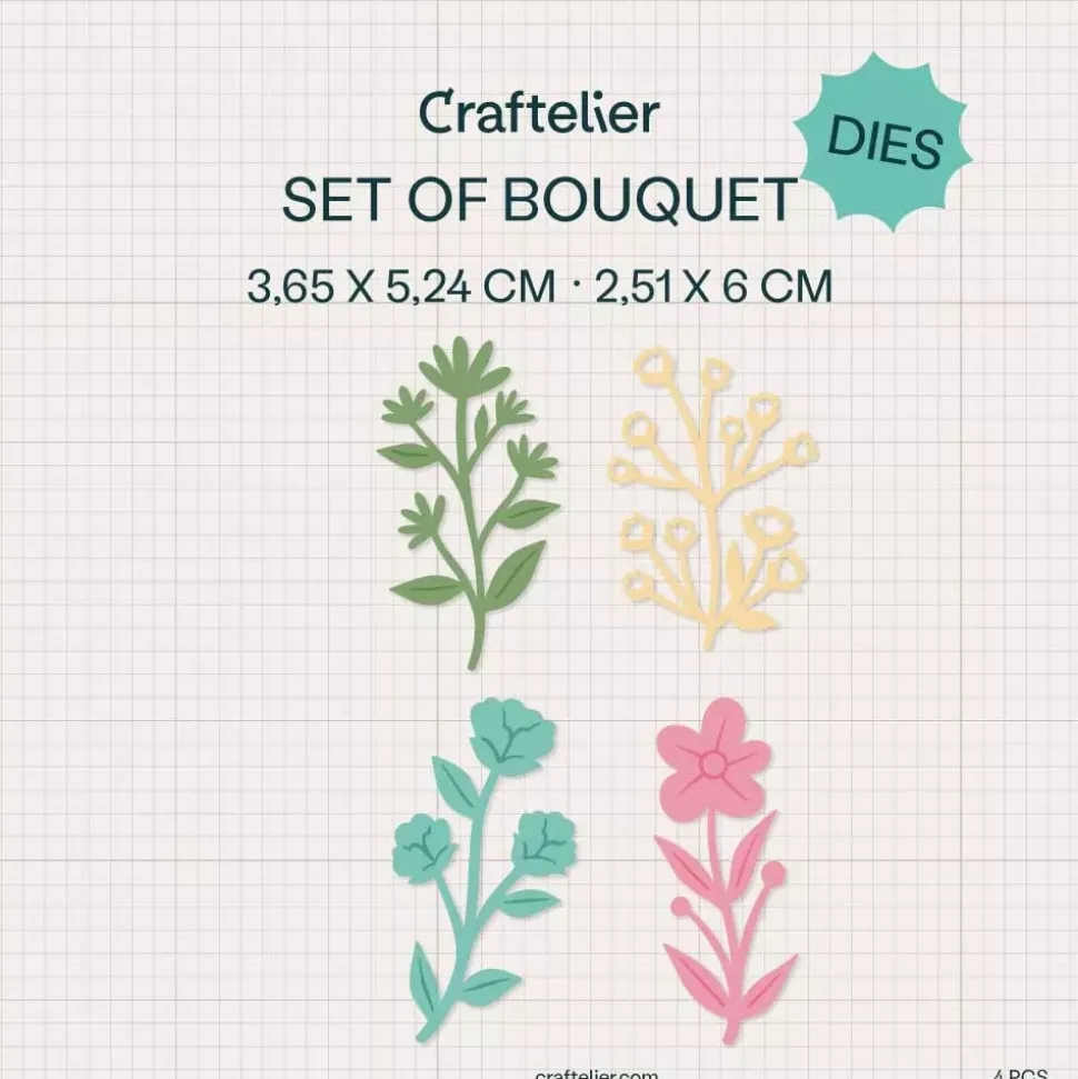 Set de Troqueles Bouquet Craftelier
