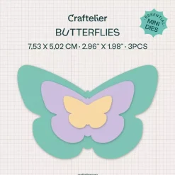 Set de troqueles Esenciales Mini Mariposas Craftelier