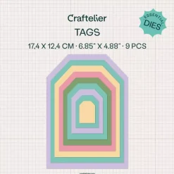 Set de Troqueles Esenciales Tags Craftelier