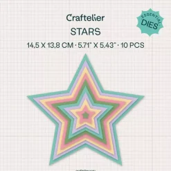 Set de troqueles Esenciales Estrellas Craftelier