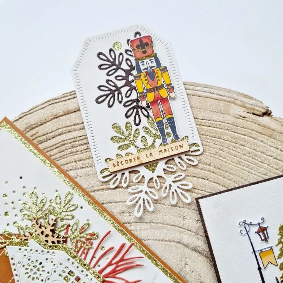 Set de Troqueles Etiquetas de Navidad Cannelle & Chocolat Florilèges Design