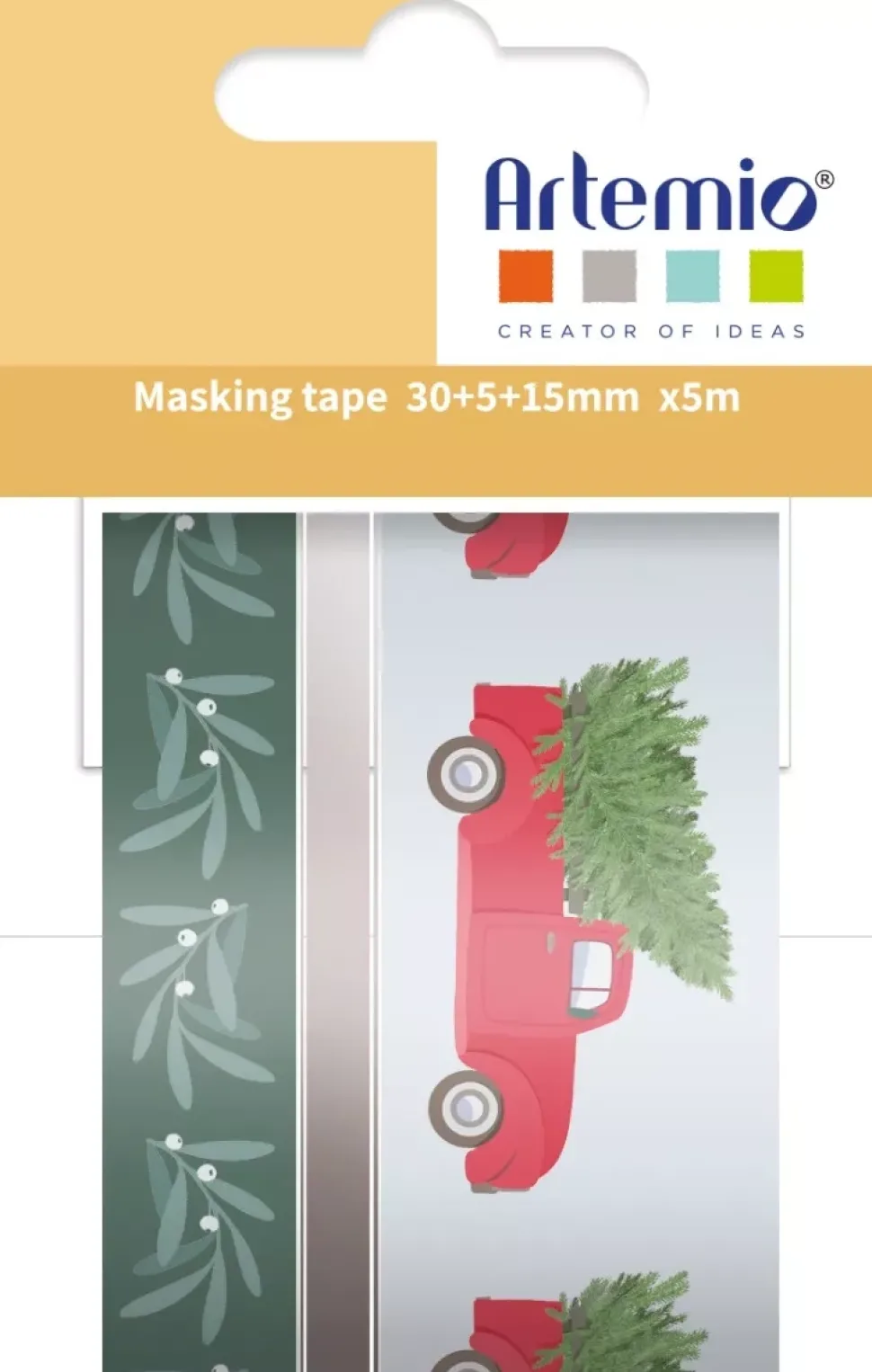 Set de Washi Tape Truck Christmas Time Artemio