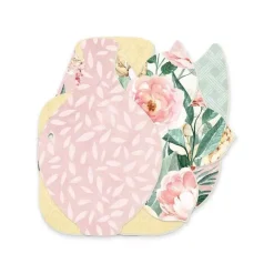 Set Die-Cuts Light Chipboard Album Base y papel Flowerish P13 15x15cm