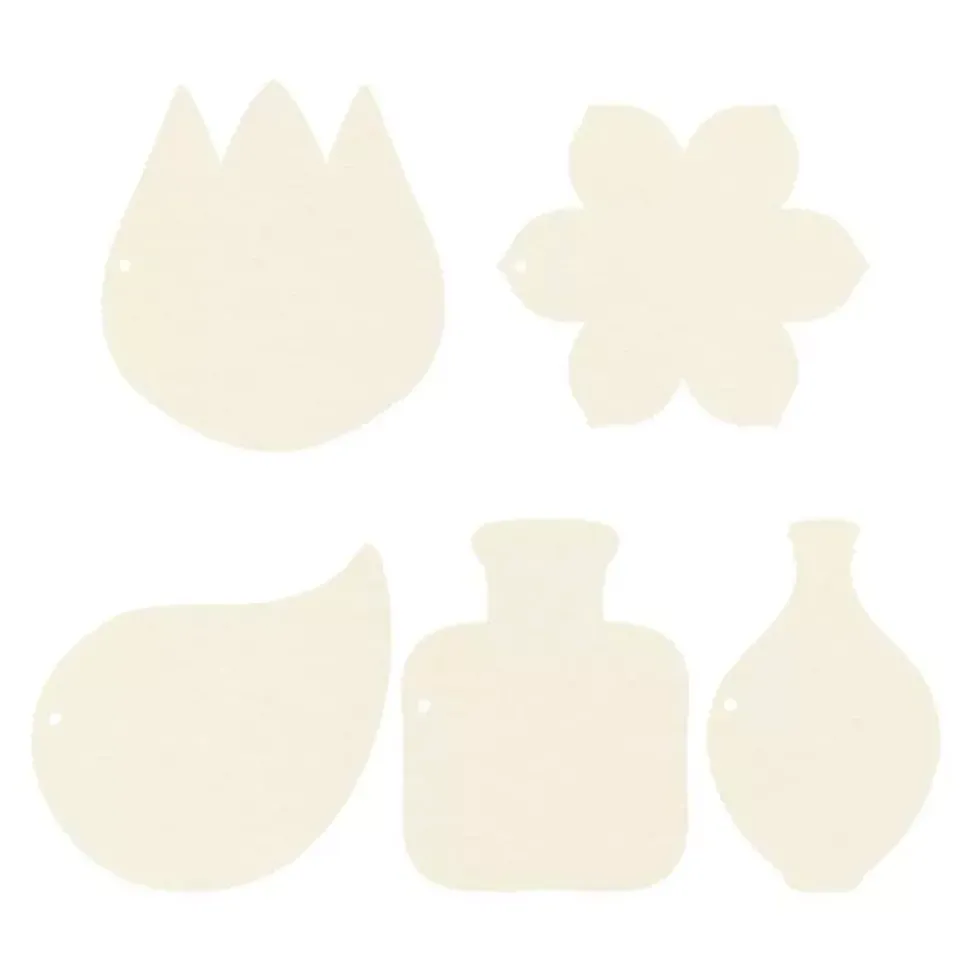 Set Die-Cuts Light Chipboard Album Base Flowerish P13 15x15cm