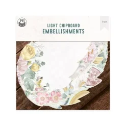 Set Die-Cuts Light Chipboard y papel Album Base Precious P13