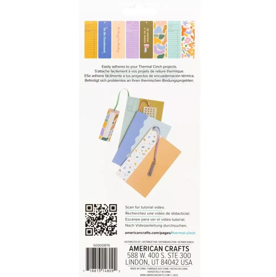 Set marcapáginas Biblioteca Thermal Cinch We R Makers