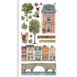 Set Paper Cut-outs Art of Travelling Stamperia