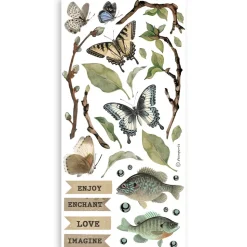 Set Paper cut-outs Forest Stamperia