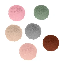 Set Pompones Pastel Let it Snow Artemio 1,5cm