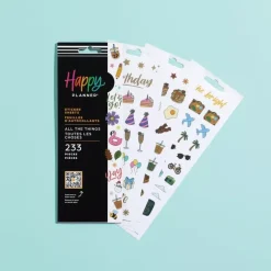 Set Stickers All the Things Icons Happy Planner