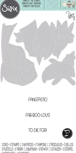 Set Troquel Thinlits + Sellos Spooky Friends Sizzix 666315