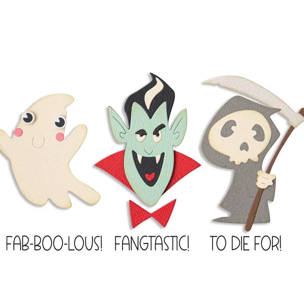 Set Troquel Thinlits + Sellos Spooky Friends Sizzix 666315