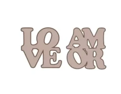 Silueta de Cartón Amor Love Dayka