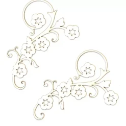 Silueta de cartón Esquinera de flor Dayka