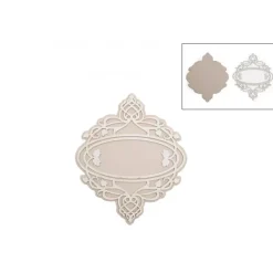 Silueta de Cartón Etiqueta Filigrana Dayka