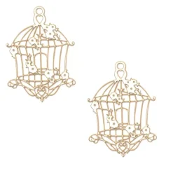 Silueta de cartón Jaula Pájaro Dayka