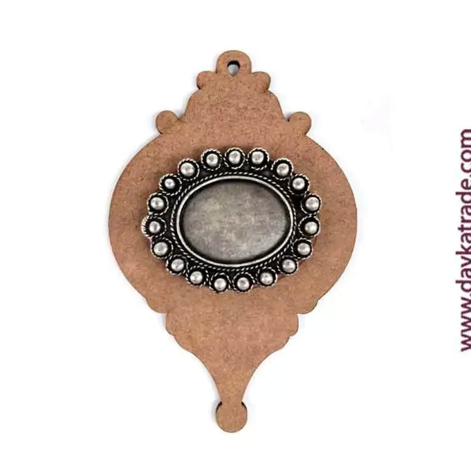 Silueta de madera Bola de Navidad 2 con Camafeo Dayka