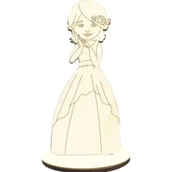 Silueta de madera Niña Comunión Decoman