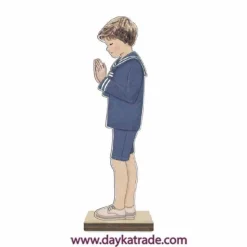 Silueta DM Niño Rezando Comunión con Papel Dayka