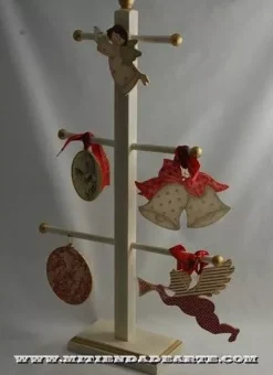 Silueta en DM - NVD006 Campana doble para árbol de Navidad