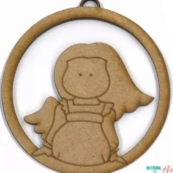 Silueta en DM Angelita para colgar NAV-003