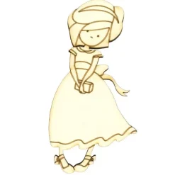 Silueta Niña comunión con libro