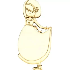 Silueta Niña comunión margarita