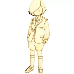 Silueta Niño comunión capitán