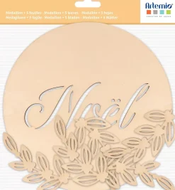 Siluetas de Madera Medallón Noel Plantas Splendid Christmas Artemio