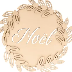 Siluetas de Madera Medallón Noel Plantas Splendid Christmas Artemio