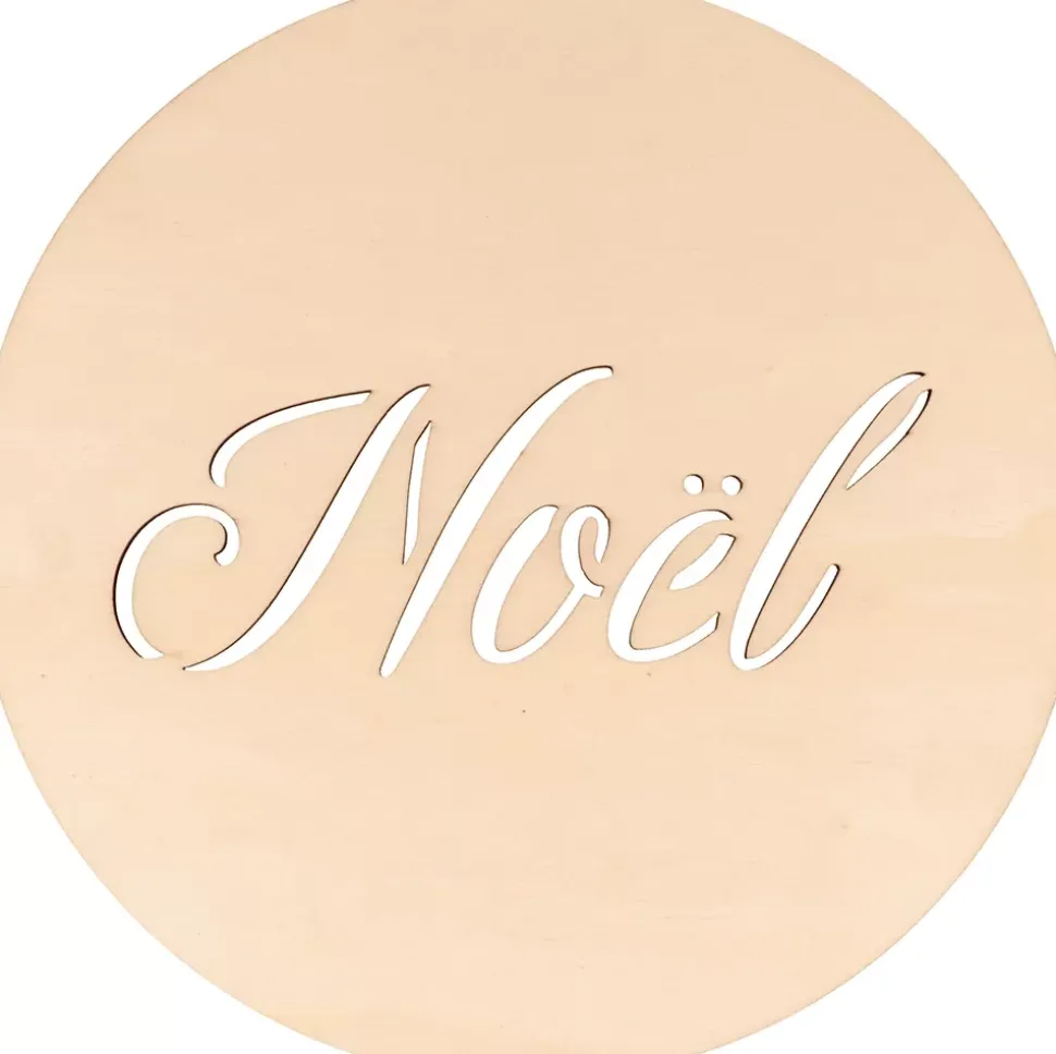 Siluetas de Madera Medallón Noel Plantas Splendid Christmas Artemio