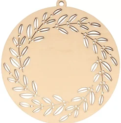 Siluetas de Madera Medallón Corona Splendid Christmas Artemio