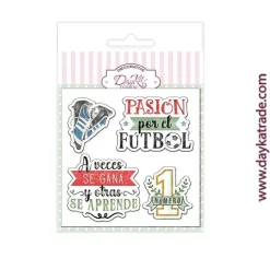 Siluetas DM Pintadas Número 1 Pasión por el Fútbol Dayka