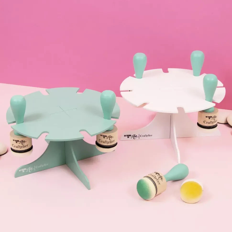 Soporte Para Aplicadores de Tinta Blanco Craftelier