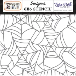 Stencil Creepy Crawly Web Monster Mash Echo Park